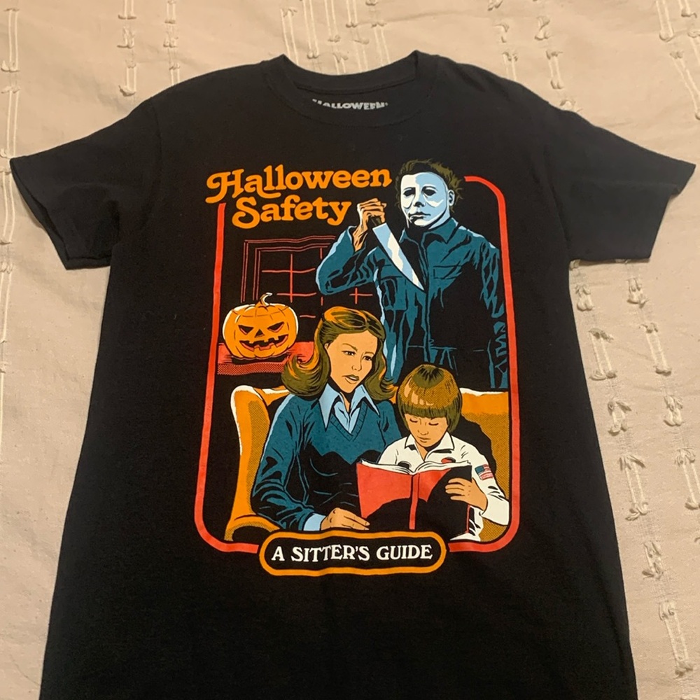 spencer’s “halloween safety” tee
